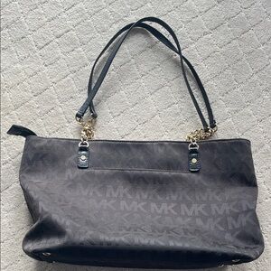 Michael Kors Black and Gold Tote Bag